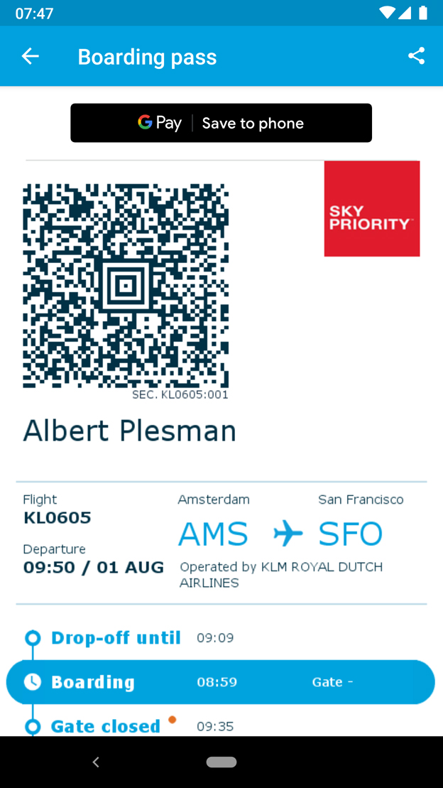 adds Google Pay support to KLM's App | bluebiz