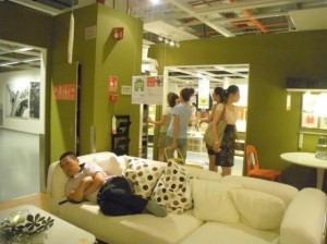 Take a nap at IKEA