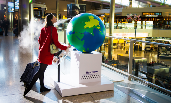‘Scent globe’ Heathrow – travel the world with your nose