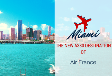 The Air France A380 lands in Miami!